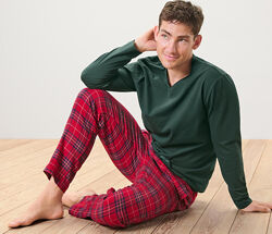  Штани піжамні фланелеві фланель теплі М Німеччина піжама утеплені для сну 