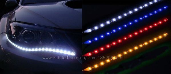 2шт ДХО DRL дневные ходовые огни 30CM светодиодные ленты 12V 