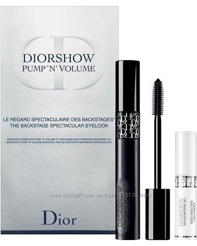 Подарочные наборы Диор с тушью Diorshow, Iconic Overcurl и базой Maximizer 