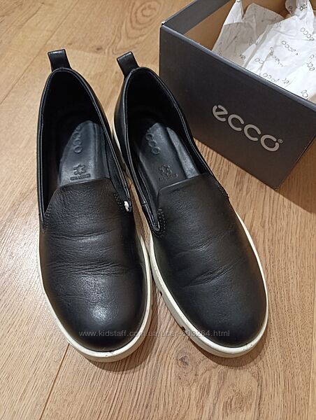 Оригінальні лофери туфлі Ecco 37-38 р 24.5 см 