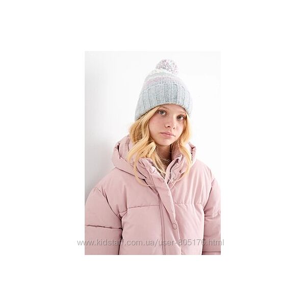 Шапка з помпоном для дівчинки 158-176 C&A