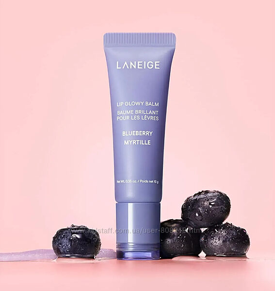 Зволожуючий та відновлюючий блиск-бальзам для губ laneige lip glowy balm 