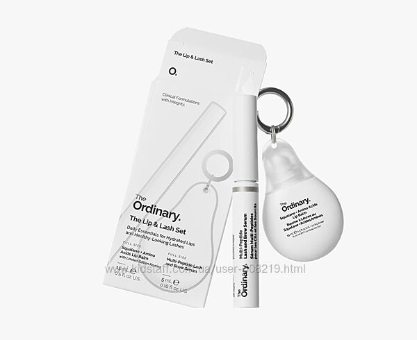 The Ordinary Lip & Lash Set подарунковий набір набір для губ та вій
