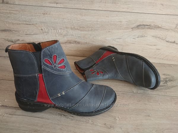 Деми ботинки кожа на резинке на молнии 37 р 23, 5 см Moshulu Англия