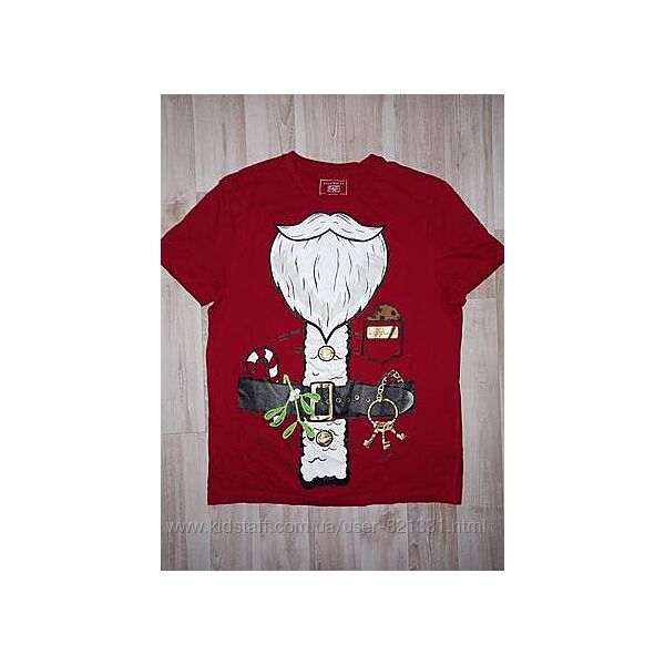 Новогодняя футболка санта клаус 