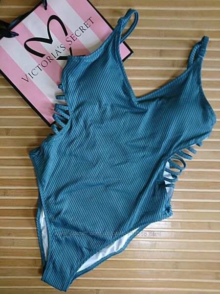 Купальник слитный оригинал рубчик 4 цвета PINK Victorias Secret