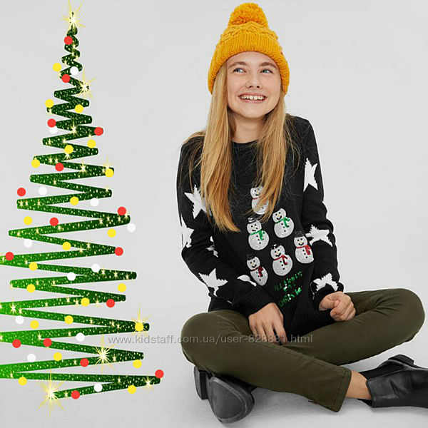 Рождественско-новогодние свитера C&A, Германия, на 11-16 лет, разм.146-176