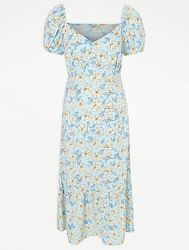 Платье George миди цветочное uk14-16 L