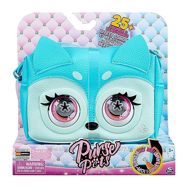 Інтерактивна сумочка Purse Pets блактина лисичка Fierce Fox Interactive Pet