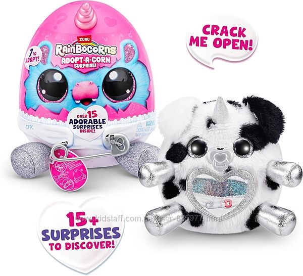 М&acuteяка іграшка-сюрприз Rainbocorns-E Adopt-a-Corn Surprise Dalmatian Долмат
