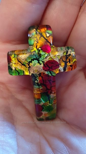 Невероятно красивый кулон муранское стекло 