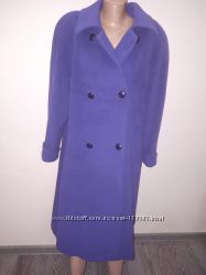 42р оверсайз большемерит пальто фиолетовое Peter Hahn Germany шерсть