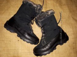 39р-25 см кожа ботинки Kamik на мороз отличное состояние 