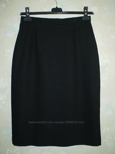  Черная юбка-карандаш р. M 46, вискоза с шерстью, Ralph Lauren 
