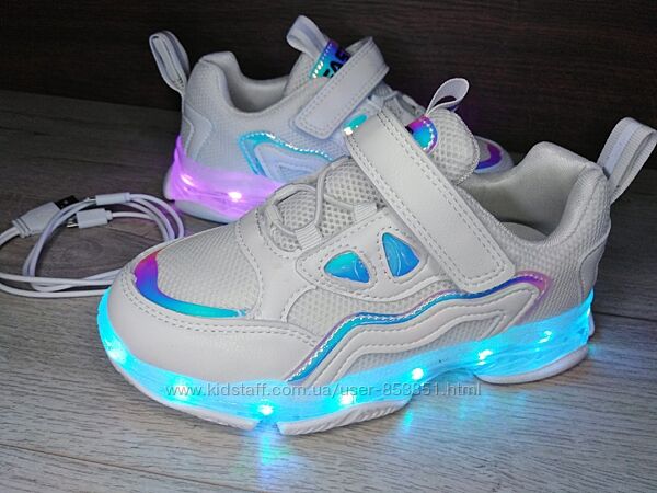 LED кросівки для дівчаток 