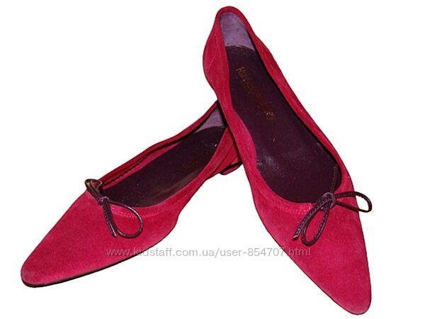 Балетки замшевые малиновые Russell & Bromley размер 38