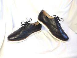 Туфли женские броги Heavenly Soles кожаные черные Размер 38, UK5, EUR38