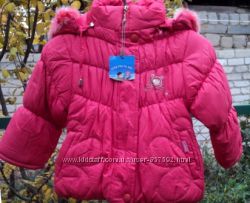Куртка зимняя для девочки, на 1-2 года, рост 86