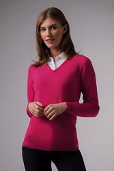 Новый пуловер для гольфа малиновый шерсть lambswool glenmuir 46-48р