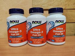 NOW Foods, рибячий жир із ультраомега-3 500 ЭПК, 250 ДГК, 90 капсул