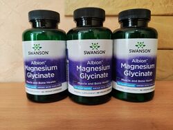 Swanson, Albion, гліцинат магнію, 133 мг, 90 веганських капсул