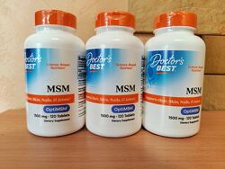Doctor&acutes best, мсм с optimsm, 1500 мг, 120 таблеток