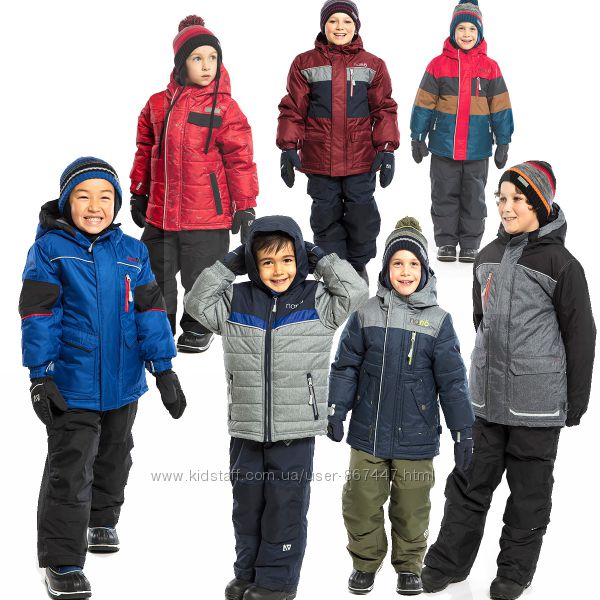 Детские зимние комбинезоны для мальчиков бренд NANO Канада зимние комплекты