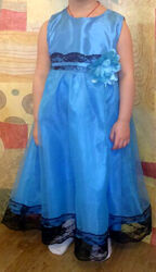  Нарядное детское платье для девочки 110