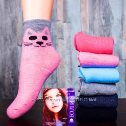 Махровые носки для девочки Кошечка, Кити