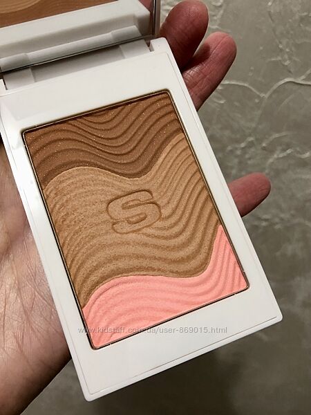 Пудра бронзер Sisley Phyto Touche Sun Glow Powder Trio Miel Cannelle.