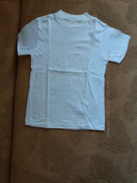 Белая базовая футболка унисекс