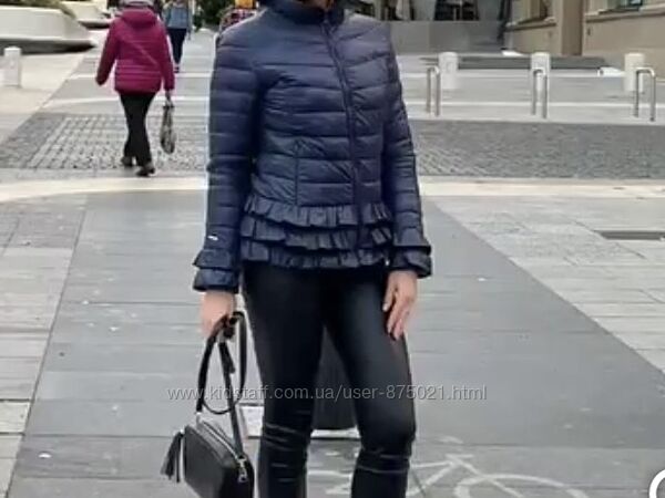 Коротка куртка італія з рюшами, курточка на осінь, курточка женская коротка