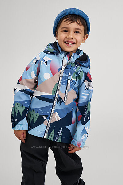 Демисезонная куртка для мальчика Reima Softshell Vantti. Размеры 80 - 140