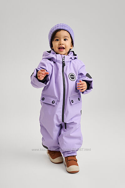 Демисезонный утепленный комбинезон для девочки Reimatec. Размеры 74-98