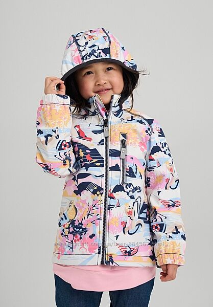 Демисезонная куртка для девочки Reima Softshell Vantti. Размеры 80 - 128