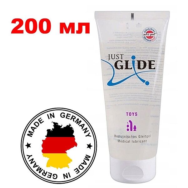 Смазки для секс игрушек с антисептиком 200 мл Just Glide Toy Lube