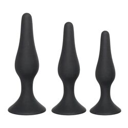 Набор анальных пробок, набор анальных игрушек состоит из 3 анальных пробок разного размера
