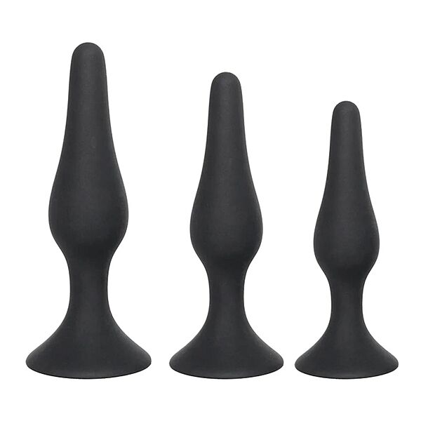 Набор анальных пробок, набор анальных игрушек состоит из 3 анальных пробок разного размера