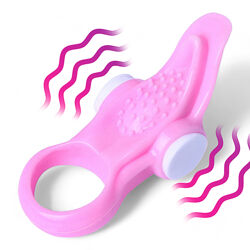 Кольцо эрекционное с клиторальной стимуляцией кольцо на член с вибро кольцо на пенис Penis Ring