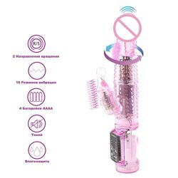 Вибратор ротатор стимуляция G и клитор Вибратор кролик вращение 10 режимов вибрации