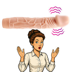 Фалоимитатор с вибратором реалистик 20 см, интимный вибратор, женские вибраторы Vibrator Bob