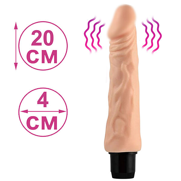Вибратор для женщин фалос с вибратором Vibrator Dildo Real Feel 20 см Вибраторигрушка вибоатор