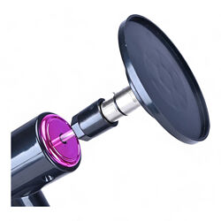 Адаптер для секс машины крепление фаллоимитатора с присоской, круглое 10 см под разъём 3-DIN три штырька