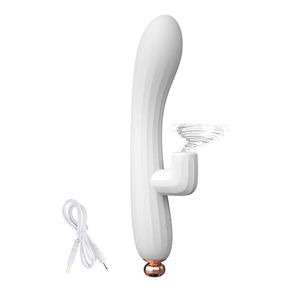 Вибратор со стимуляцией клитора вакуумно-волновой стимулятор вибраторкролик Vibrator Lilo белого цвета