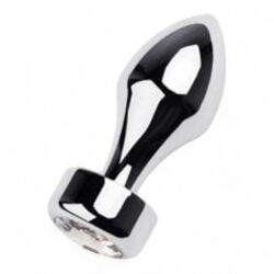 Анальная пробка металл с кристаллом анальная игрушка без вибрации стимулятор для ануса