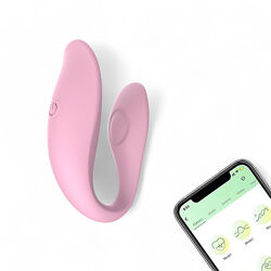 Вибратор клиторальный С тип для пар смарт вибратор управление с телефона блютус Smart Vibrator Sweet Play