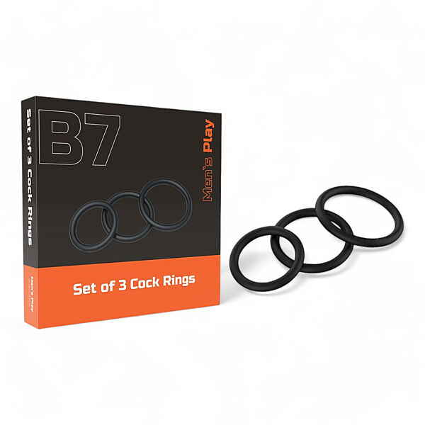 Кольца на член, набор из 3х эрекционных колец для пениса из медицинского силикона для продления полового акта