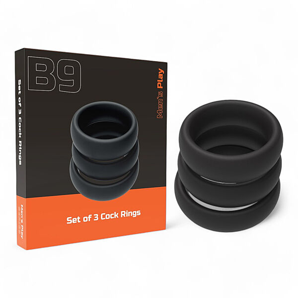 Кольца на член набор из трех силиконовых эректильных колец для пениса продления полового акта