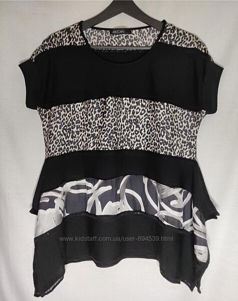 Стильная брендовая футболка блуза marc cain шелк шерсть