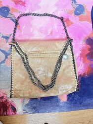 Золотистая сумка Stella McCartney